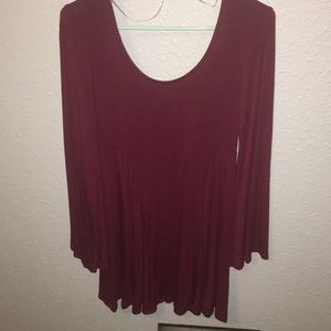 Burgundy dress